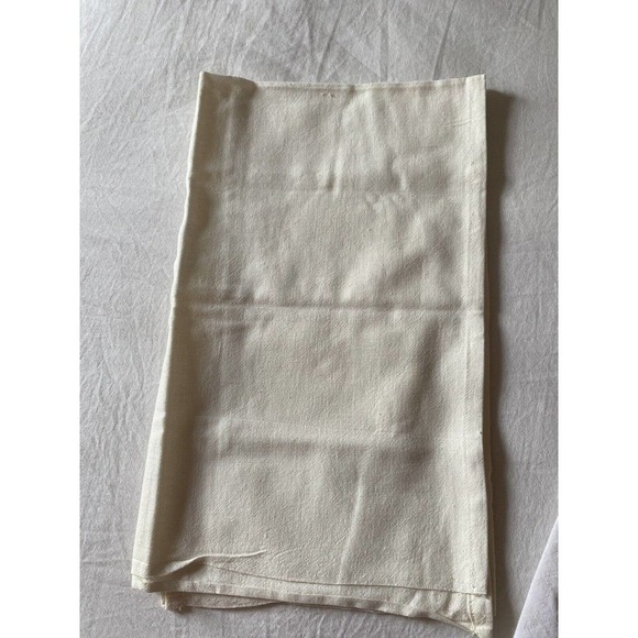 Vtg Linen & Cloth Fabric Tea towels Set Lot 4 Pieces Embroidered & Stamped Fruit - Picture 9 of 9